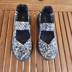 Bernie Mev European Slip-On Comfort Mary Jane Shoes Size EU 38 US 7-7.5 Grip